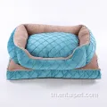 Blue Chunded Pet Bed Custom Felt Dog ผลิตภัณฑ์